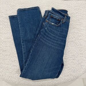 Abercrombie & Fitch Ankle Straight Ultra High Rise Curve Love Jeans